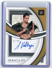Aoife Lyra Valkyrie 2022 WWE Immaculate Shadow Bow Autograph RC #'d 67/99