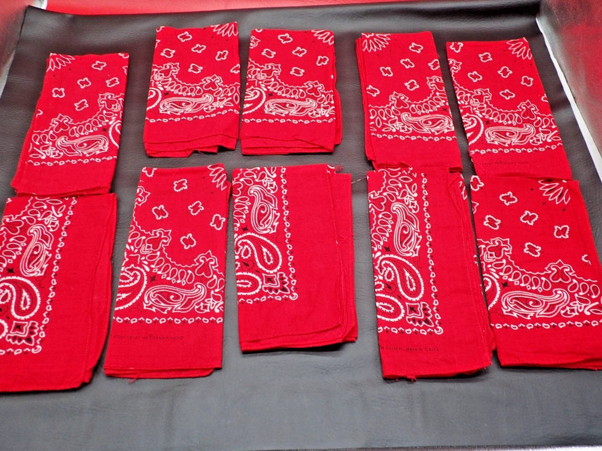 Vintage Black Bandana In Vintage Handkerchiefs for sale | eBay