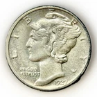 1927 D Mercury Dime 10C AU About Uncirculated Better Date Silver US Coin Liberty