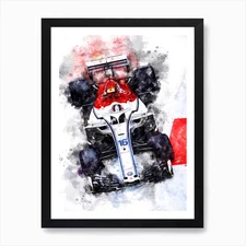 Charles Leclerc 2018 Art Print Framed Wall Art Poster Canvas Print Picture