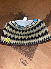 Handmade Hausa Cap Traditional West African Embroidered Kufi Hat  Size 24 Inch