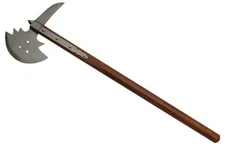Medieval Norse Warrior Battle Axe 32.5" Carbon Steel Head Wood Handle