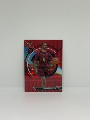 2023-24 Topps Finest - Common Evan Mobley #11 Red Geometric Refractor /10 Cavs