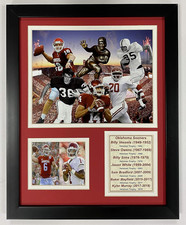 Oklahoma Sooners Heisman Trophy Winners Collage, 11-Inch by 14-Inch Framed Photo