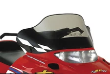 Powermadd 11533 Cobra Windshield - 13.25in. - Tint/Black Base/White Checks White