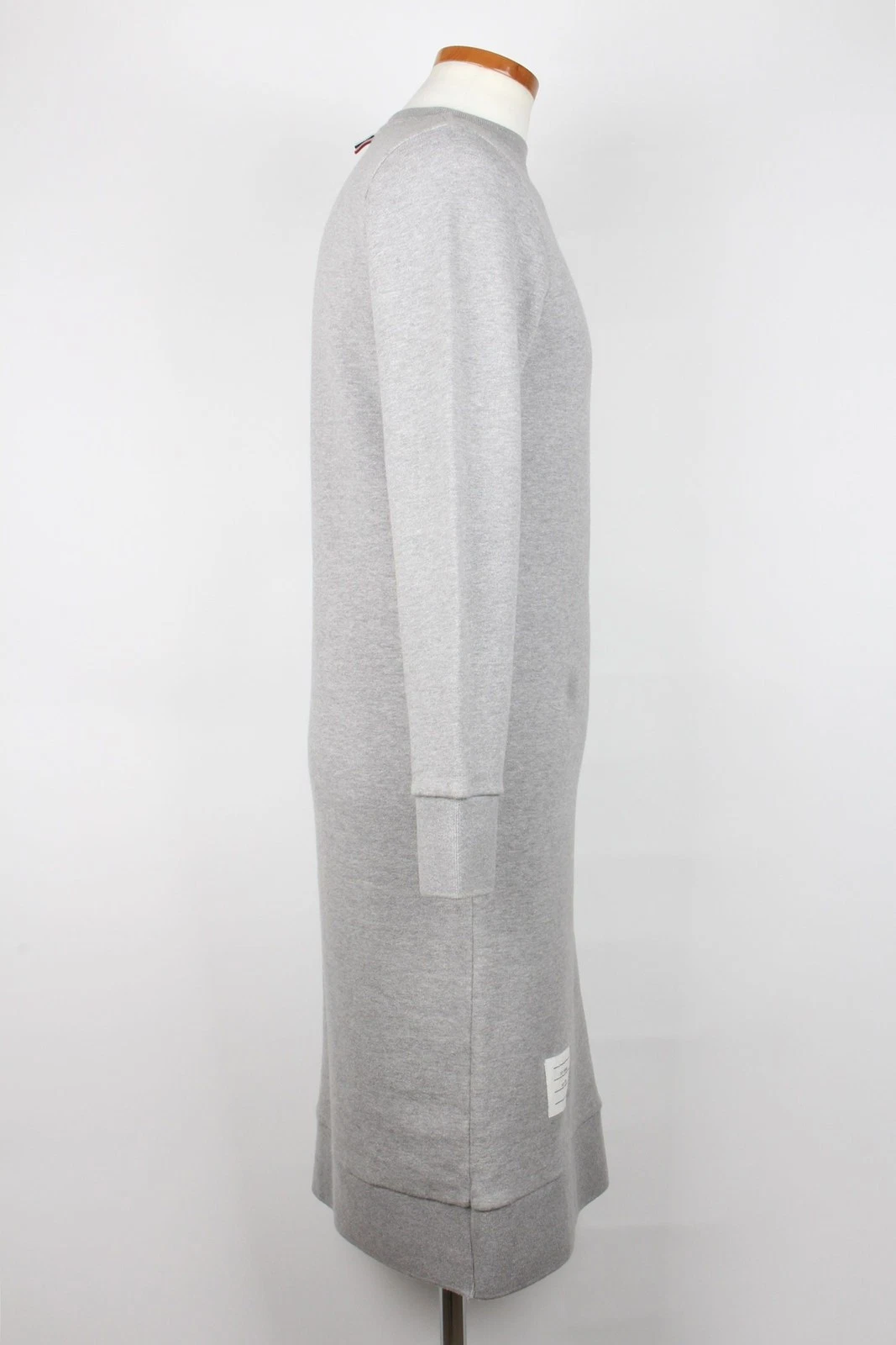 Thom Browne Felpa Ricamata Abito Lungo Grigio 36(44) 131446025