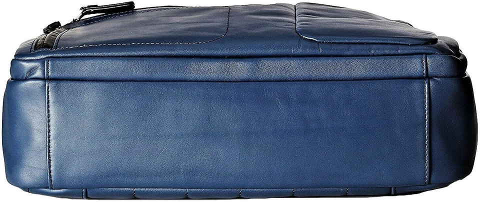 dossier Piquadro CA3660S80 Sac bandoulière homme cuir bleu - Photo 3/4