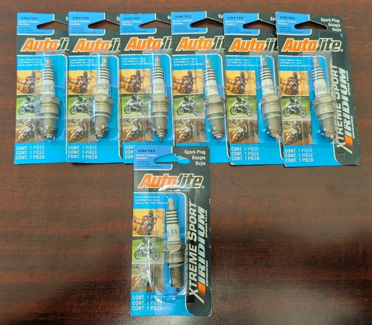 7 Pc Bundle Autolite Xtreme Sport Iridium Enhanced Spark Plug - XS4163DP