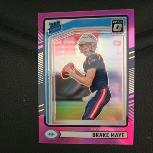 2024 Panini Donruss Optic - Rated Rookie Drake Maye #229 Pink Prizm (RC)