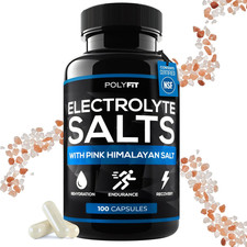 Electrolyte Salt Tablets - 100 Pills - Electrolytes Replacement Supplement for R