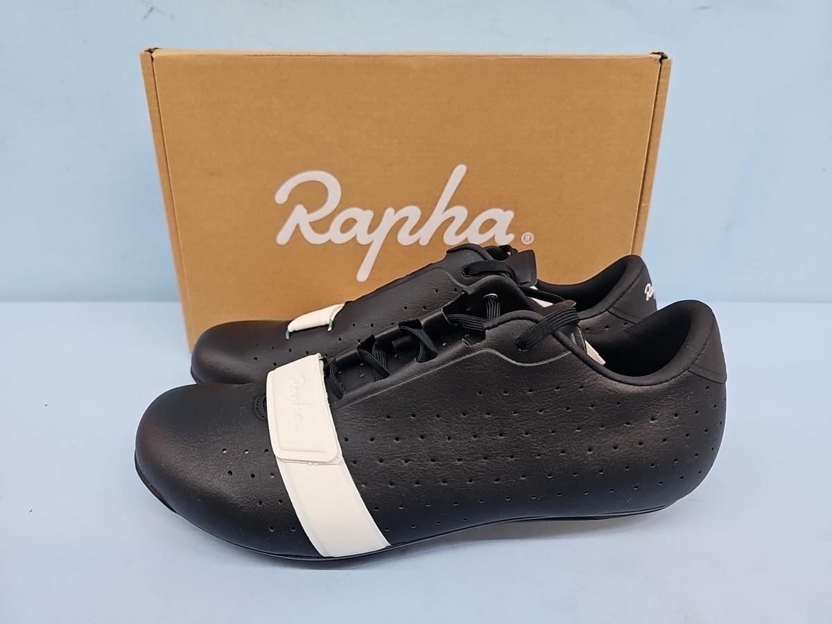 Rapha Classic Lace Up Road Cycling Shoes US Size 8.5 Black