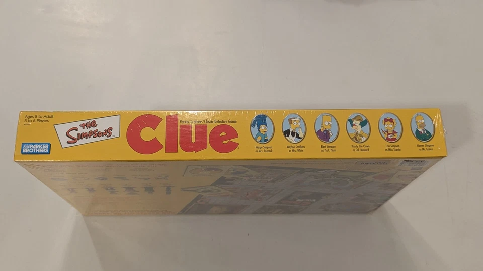 The Simpsons Clue Parker Brother's Classic Detective Juego 2ª Edición Nuevo Foto 4 de 4