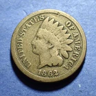 1862 Copper Nickel Indian Cent  Good+