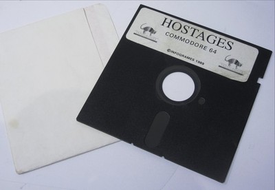 HOSTAGES FÜR COMMODORE C 64 FLOPPY DISK DISKETTE VINTAGE GAME
