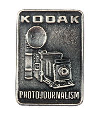 Vintage Kodak Photojournalism Pinback, Photography Lapel Pin - MINT