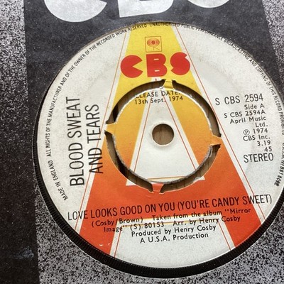 Blood Sweat And Tears; Love Looks Good On You Promo/demo 7  Vinyl Free UK Post