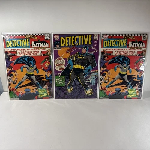 DC Comics Batman Detective 1967 Comic Book Lot Of 3 Vintage