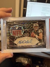 2018 Panini Obsidian Sam Darnold Rookie Jersey Auto 1/1 PSA 9 Jets