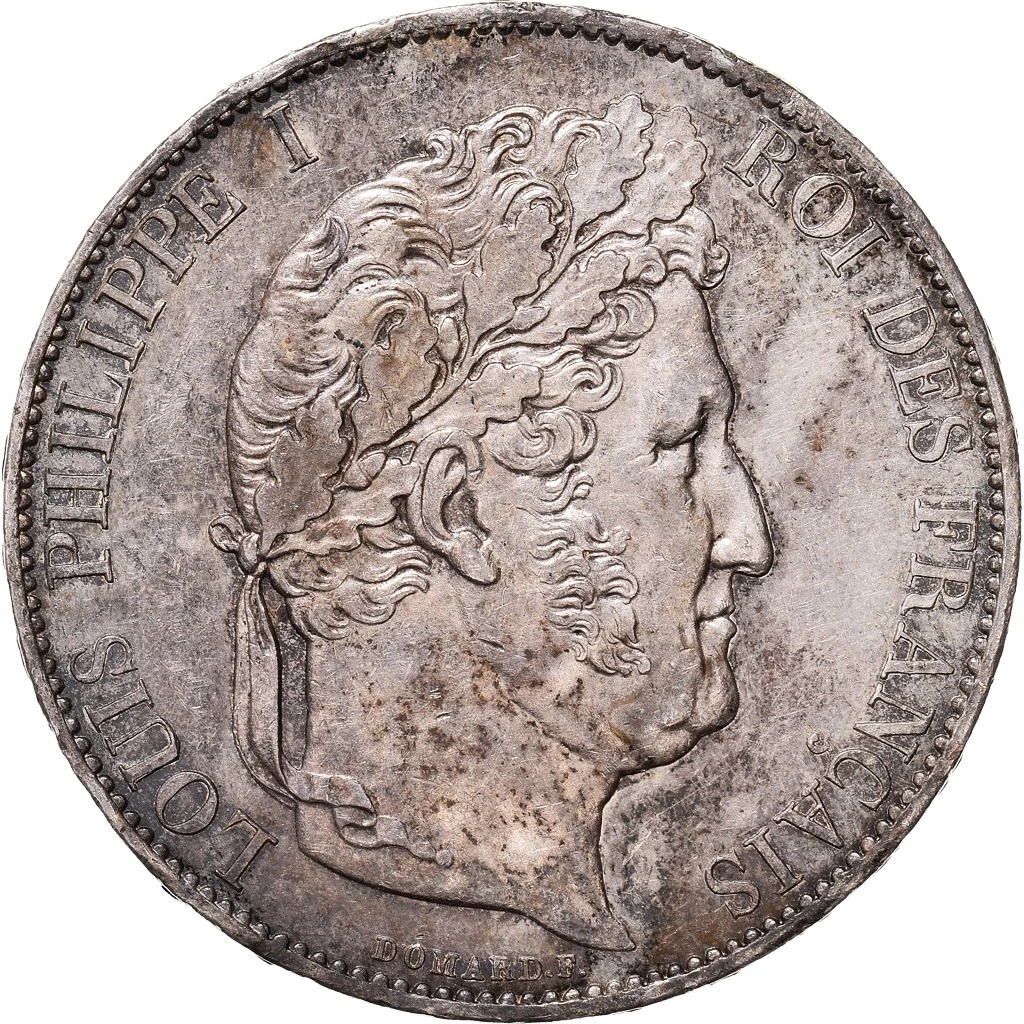 美品 NGC-UNC 洗浄 フランス ルイ・フィリップ ARメダル 1844年 1844