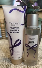 Victoria's Secret Frosted Vanilla Fantasy Fragrance Mist & Body Lotion Set