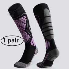 1 Pair of New Popular Ski Socks, Snow Hiking Socks, Thickened and Warm UK