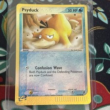 SUPER RARE Pokemon TCG Psyduck 73/100 Reverse Holo EX Sandstorm 2003- NM-/EX+