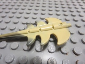 Lego Dragon Tail Barbed Marbled Black Pattern #1 51874pb01 Harry Potter 4767