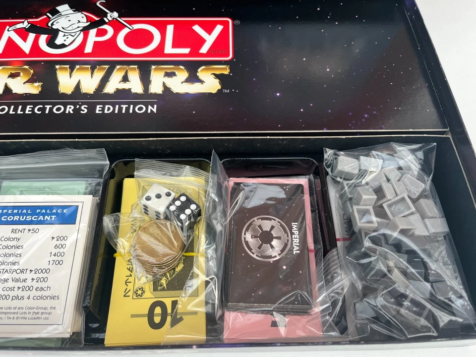 Monopoly Star Wars LIMITED COLLECTORS EDITION 1996 Complete EXCELLENT CONDITION - Image 3 of 4