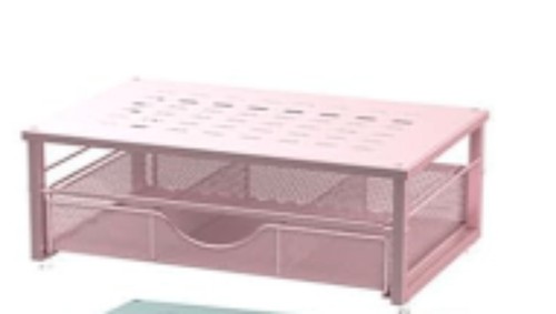 1 p Desk Organizers , Storage for Printer Stand (Black),used