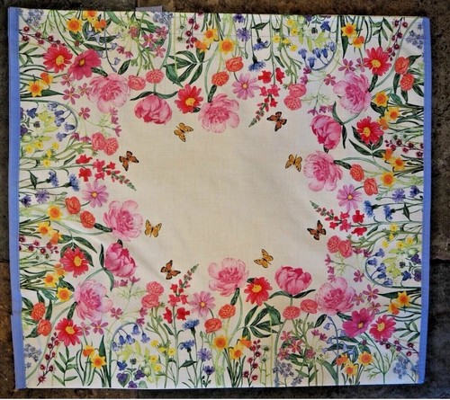 Bolsa de regalo duradera reutilizable floral flor silvestre lavanda púrpura para compras nueva con etiquetas