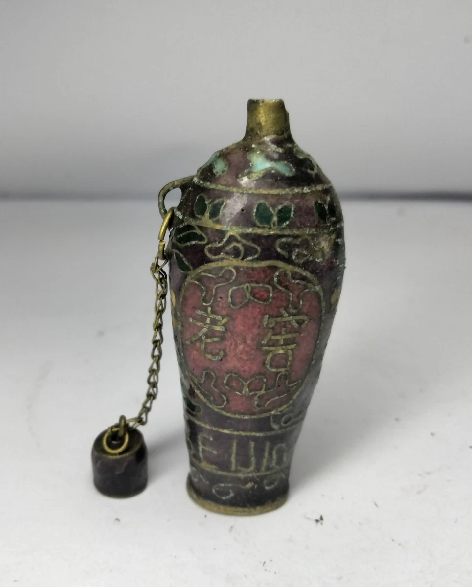 复古原版景泰蓝古董中国鼻烟壶| eBay