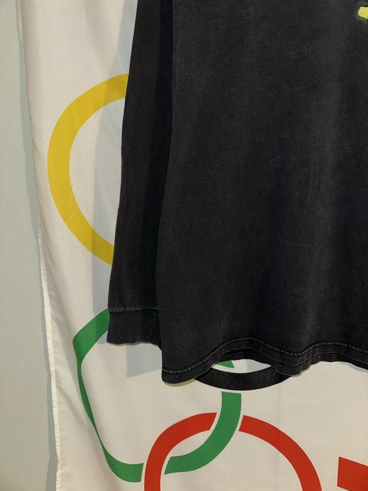 Camiseta The Masters Mediana Negra Manga Larga De Colección Y2K Golf Tiger Woods Foto 4 de 4