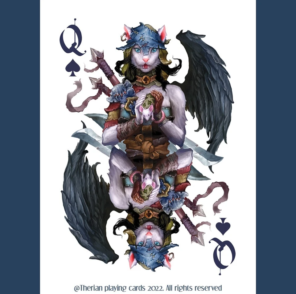 Therian Playing Cards - USPCC - Unique artistic playing cards. - Image 2 of 4