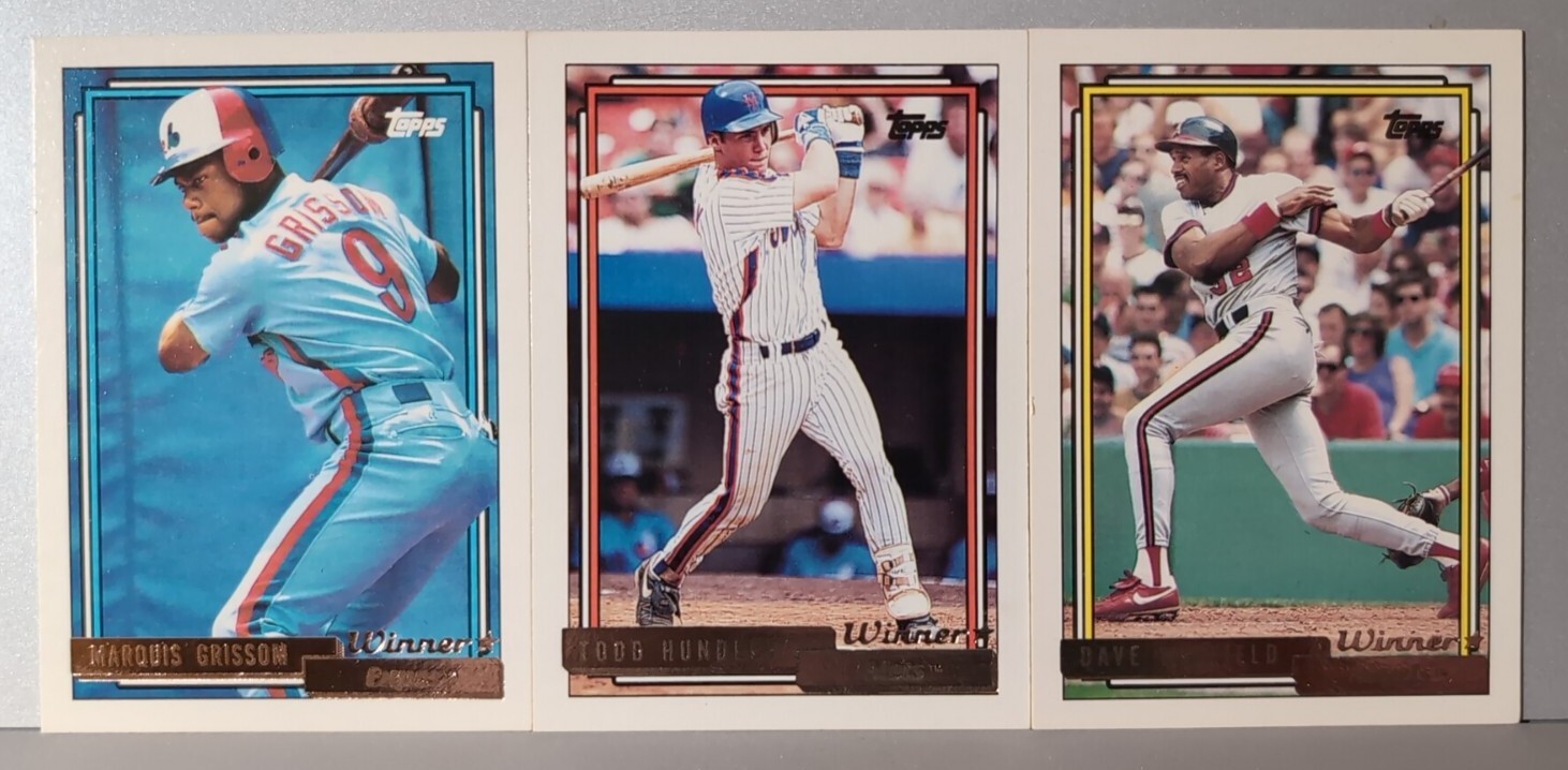 1992 Topps Gold Winners 601-792 Pick from drop down list