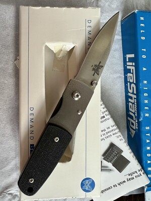 Vintage Benchmade 330 Pardue Titanium G10 ATS-34 Folding Pocket Knife