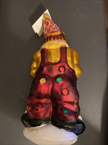 Christopher Radko Glücksbringer Zirkus Clown 8" mit Trommel (L) - Bild 2 von 7
