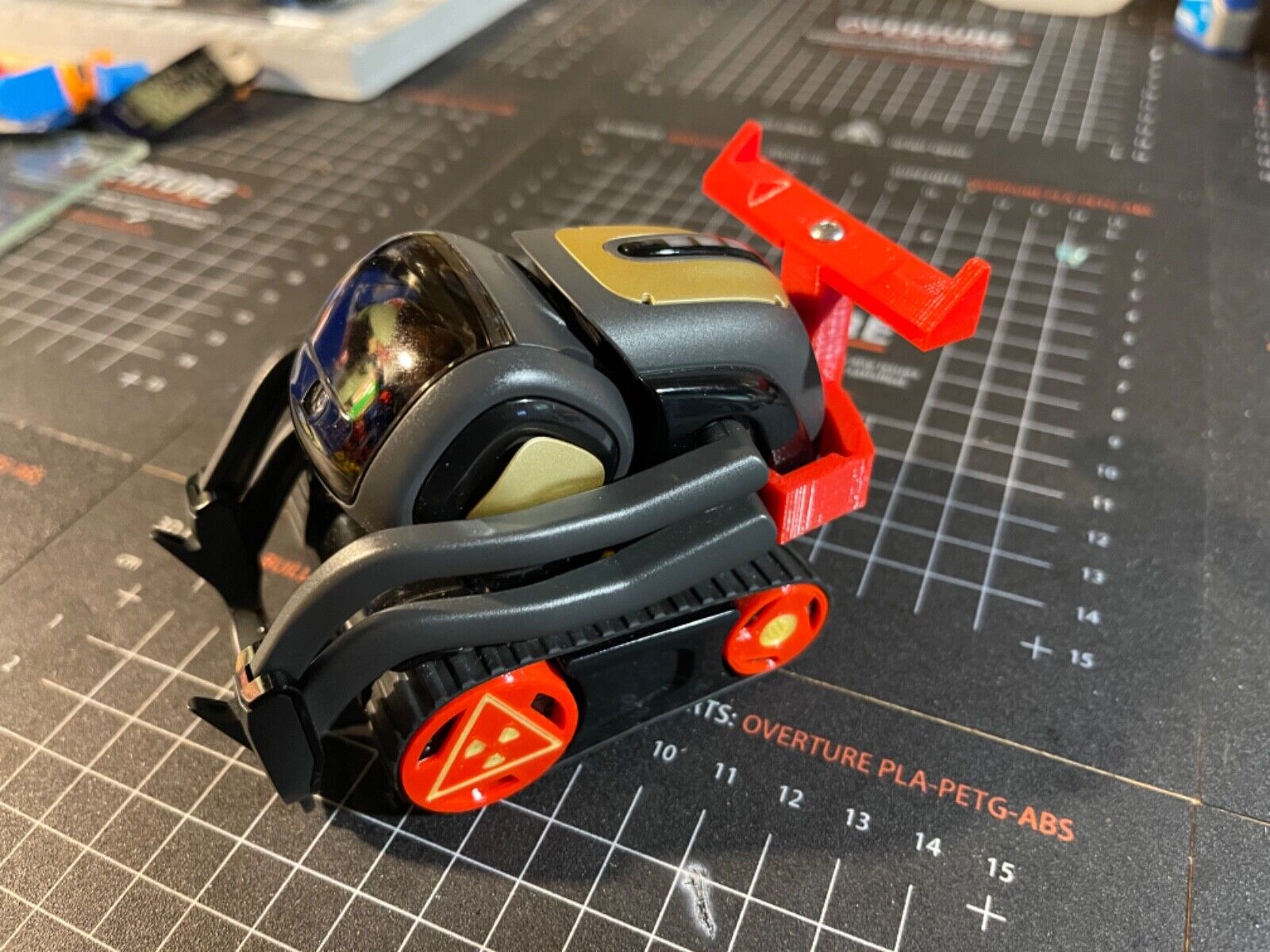 Cozmo & Vector By Anki robot, 3D printed Racing wing (Red)