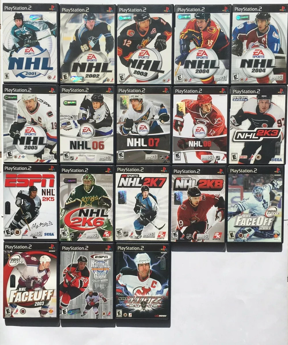 NHL Games Sony PlayStation 2 PS2 Tested And Works Complete W Manual