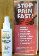 Premiers PAIN SPRAY -  4 oz Spray - Natural Menthol Herbal Formula - Exp 03/2028