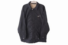 Vintage NIKE Jacket Big Logo Full Zip Size XL oversized 90s sport black