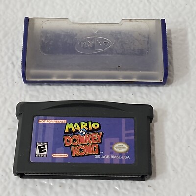 Mario vs Donkey Kong Game GBA Nintendo Game Boy Advance *Tested* working 