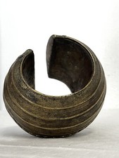 Bracelet Esclave De Cheville En Bronze Baoule Akan Africain