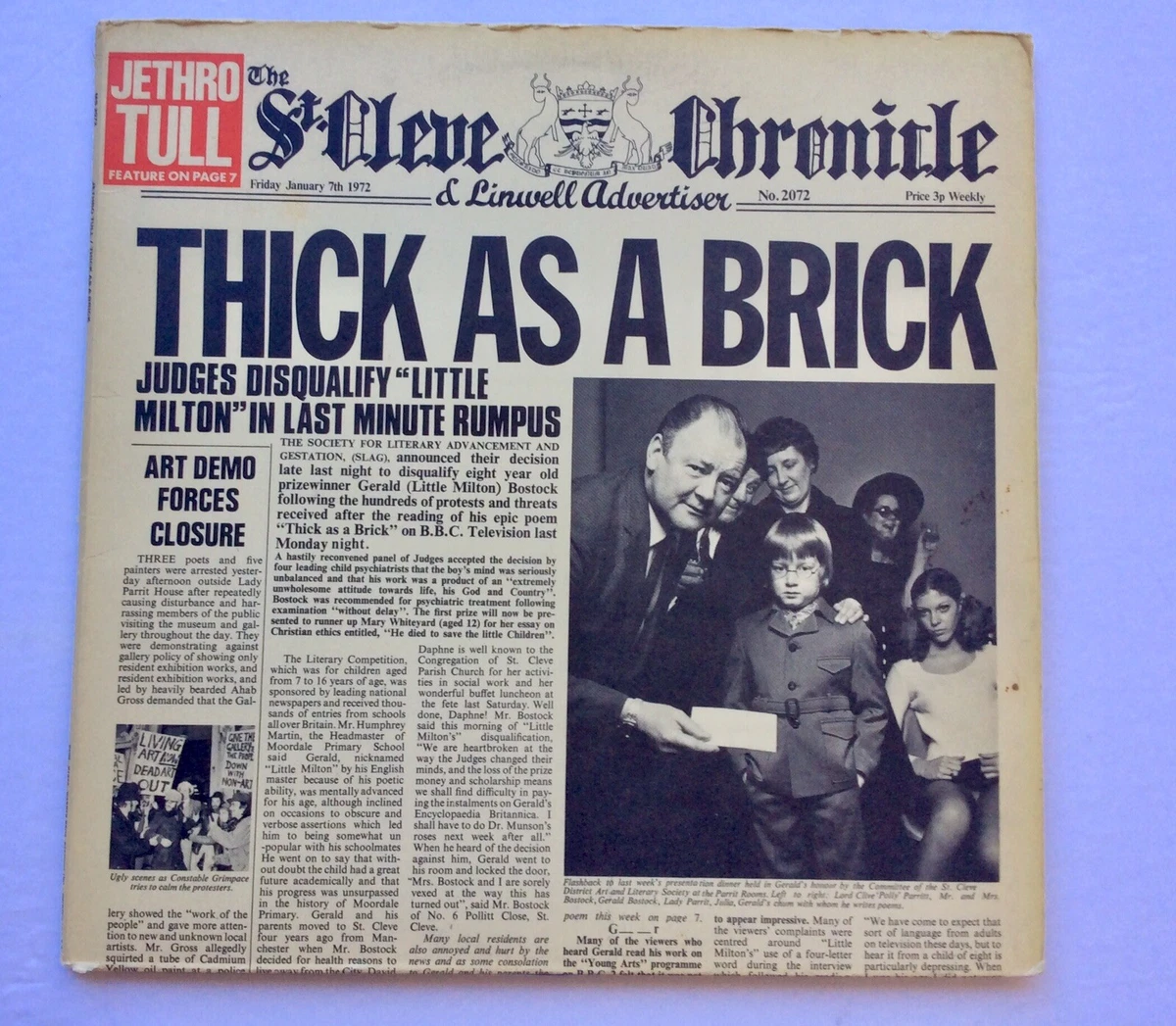 Jethro Tull Thick As A Brick Lp for sale | eBay