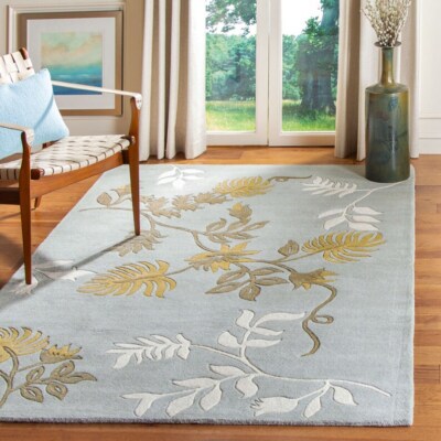 Teppich Handgetufteter Wollteppich, Carpet, Premium Qualität Handgeknüpfter T...