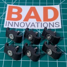 Dual Line Clamps for 2) 3/16" (0.1875) / 4.7625mm Lines - Set of 6 with Hardware