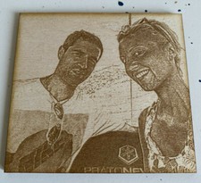 Stampa foto artigianale su pannello in legno