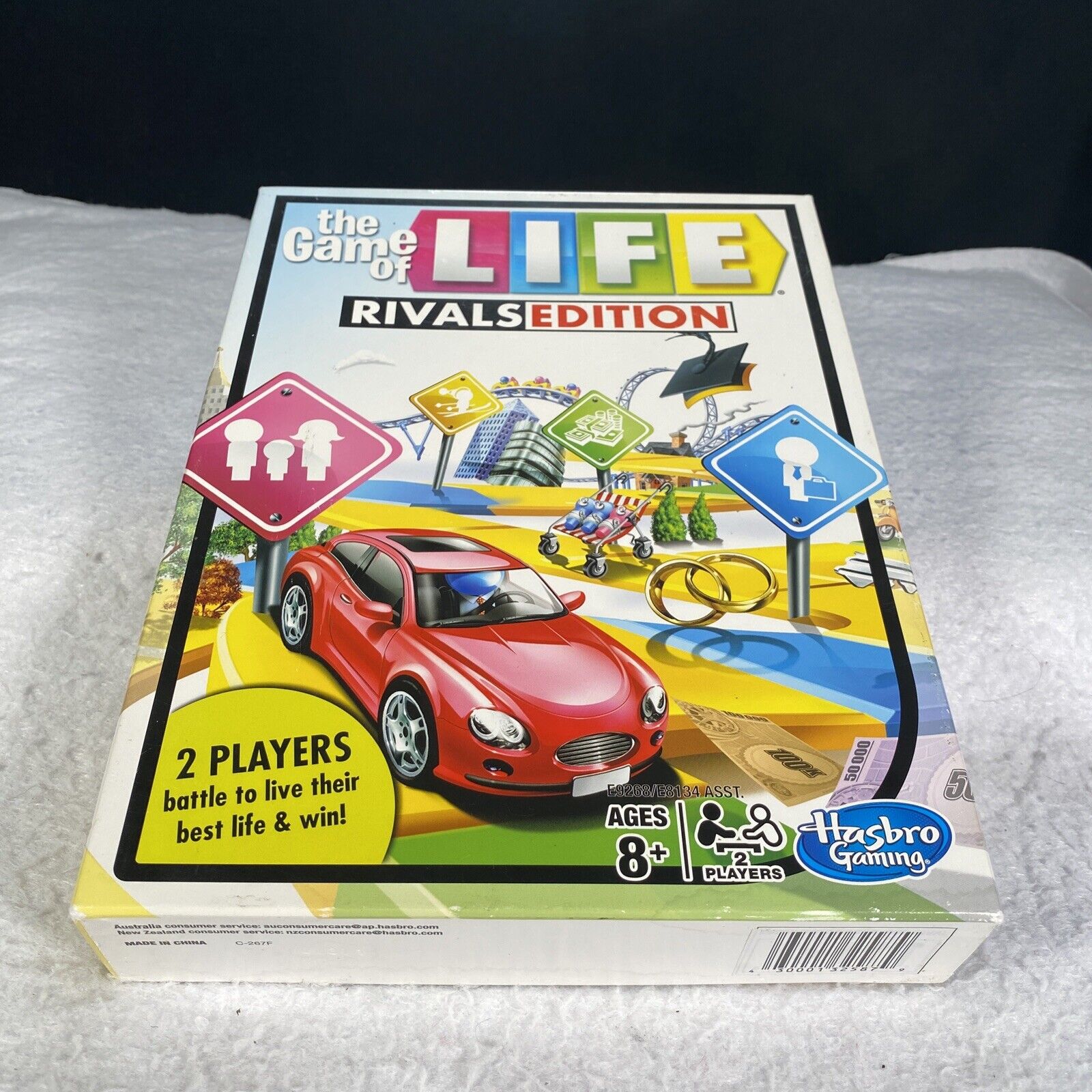 Hasbro Games The Game of Life Rivals Edition Board Game; 2 Player Game  Instructions