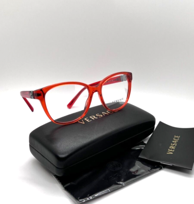 New Versace MOD-3273 5307 Crystal Red Eyeglasses 54/16/140 Versace Eyeglasses Frames Only, Mod. 3273 5307, 54-16-140  main image 2