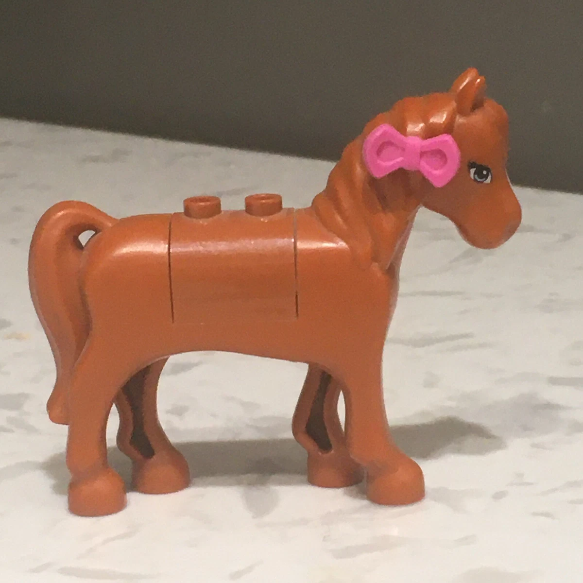 Lego Friends Pony Light Brown With Bow Animal Pony Farm Minifigure
