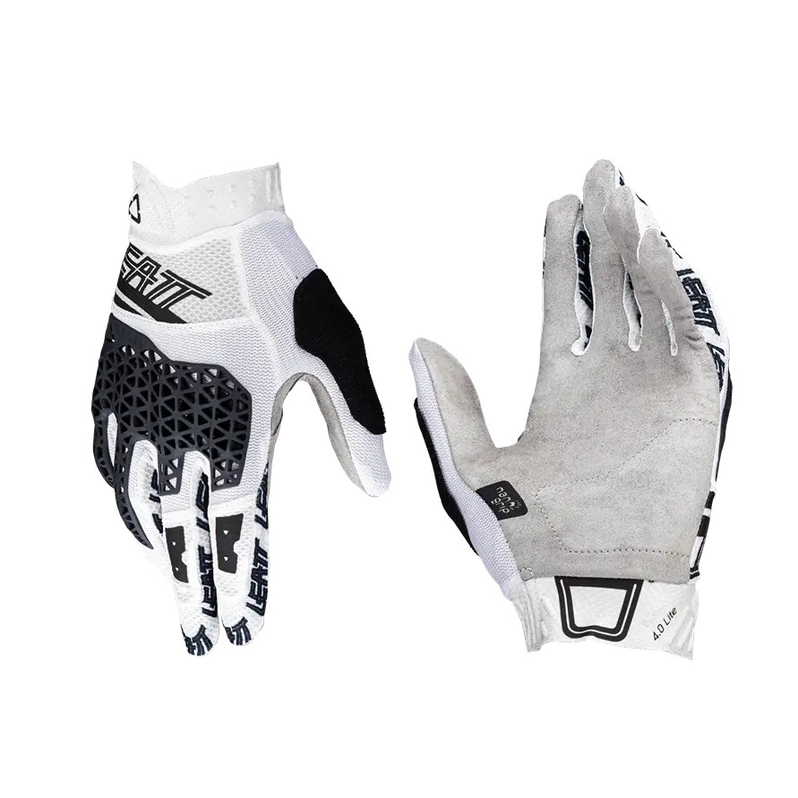Gants VTT Leatt MTB 4.0 Lite premium blanc et noir taille L